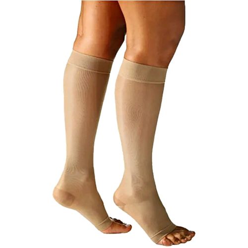 Meia 3/4 Sigvaris Audace 15-20mmHg Natural Aberta G Meia 3/4 Sigvaris Audace 15-20mmHg Natural Aberta G