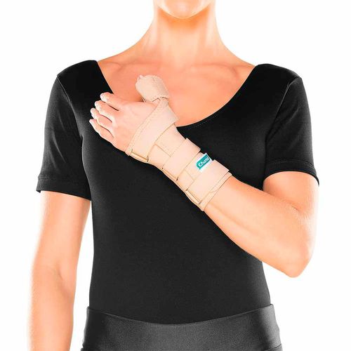 Tala para Punho e Polegar Chantal - Curta - Esquerda - Bege - P Tala para Punho e Polegar Chantal - Curta - Esquerda - Bege - P