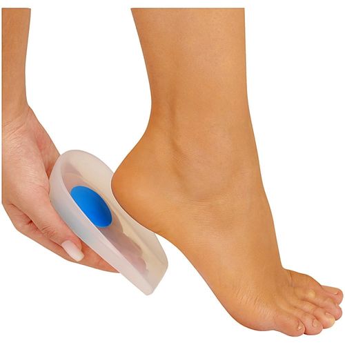 Calcanheira Siligel para Esporão com Ponto Azul Tam M - par