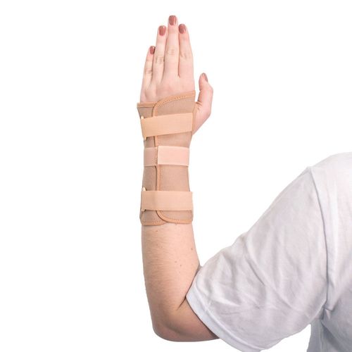 Órtese Curta com Tala para Punho Mercur - Bege - Mão Esquerda - Tamanho G - unidade Órtese Curta com Tala para Punho Mercur - Bege - Mão Esquerda - Tamanho G - unidade