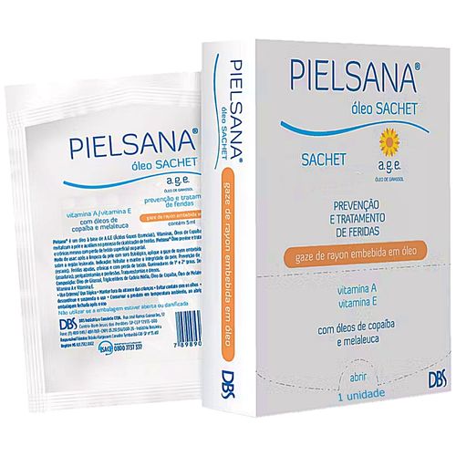 Pielsana Gaze Rayon Óleo AGE Sachê 7.5cmx7.5cm - unidade Pielsana Gaze Rayon Óleo AGE Sachê 7.5cmx7.5cm - unidade