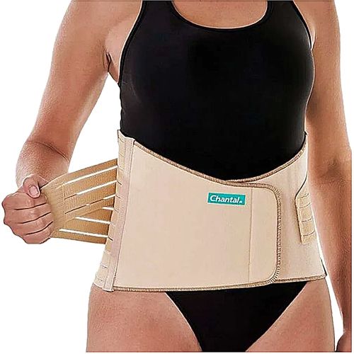 Colete Lombar Chantal CH160 Bege Tam P Colete Lombar Chantal CH160 Bege Tam P