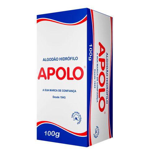 Algodão Hidrófilo Apolo 100g Algodão Hidrófilo Apolo 100g