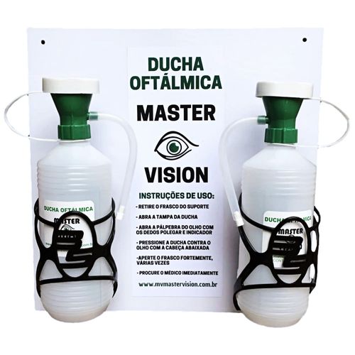 Kit Lava Olhos De Emergência com 2 Duchas Oftálmicas Kit Lava Olhos De Emergência com 2 Duchas Oftálmicas