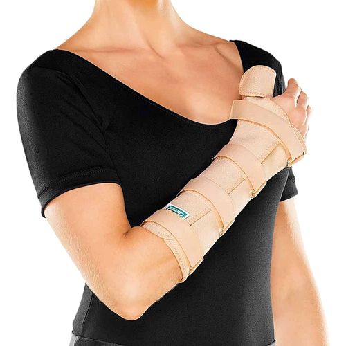 Tala para Punho e Polegar Chantal - Longa - Esquerda - Bege - P Tala para Punho e Polegar Chantal - Longa - Esquerda - Bege - P