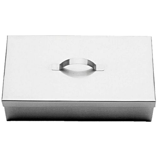 Estojo Hospitalar em Aço Inox com Tampa 25X16X4.5cm - unidade Estojo Hospitalar em Aço Inox com Tampa 25X16X4.5cm - unidade