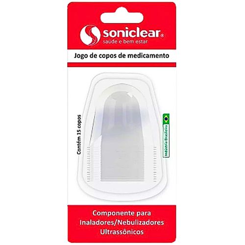 Jogo Copos Medicamento Inalador/Nebulizador Soniclear - 15 unidades Jogo Copos Medicamento Inalador/Nebulizador Soniclear - 15 unidades