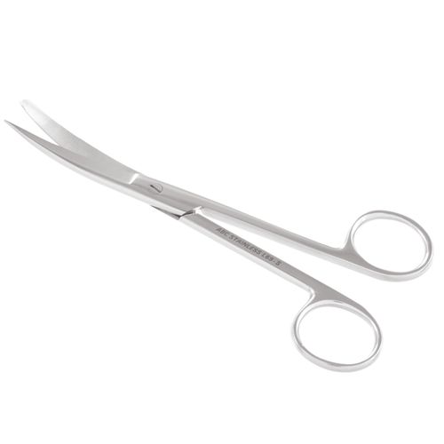 Tesoura Cirúrgica Fina/Romba ABC - Curva - 15cm
