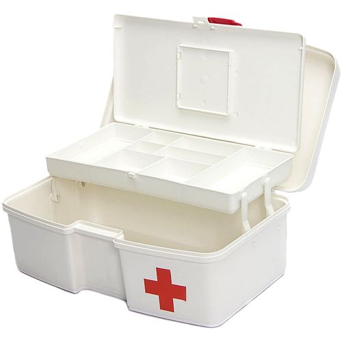 Maleta SOS 1 Estojo Bandeja Articulada com Divisórias Branca - unidade Maleta SOS 1 Estojo Bandeja Articulada com Divisórias Branca - unidade