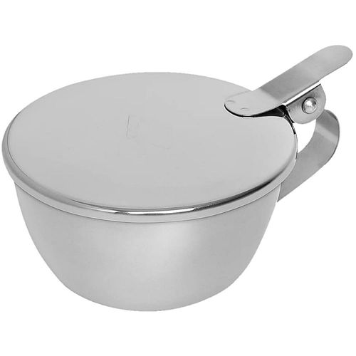 Escarradeira Inox com Tampa 9X5cm - unidade Escarradeira Inox com Tampa 9X5cm - unidade