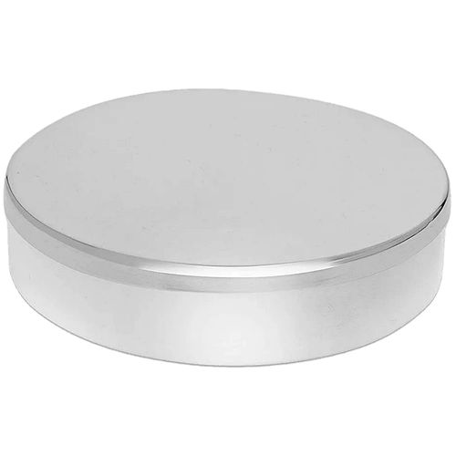 Estojo Hospitalar em Aço Inox Redondo Liso com Tampa 10x3cm - unidade Estojo Hospitalar em Aço Inox Redondo Liso com Tampa 10x3cm - unidade