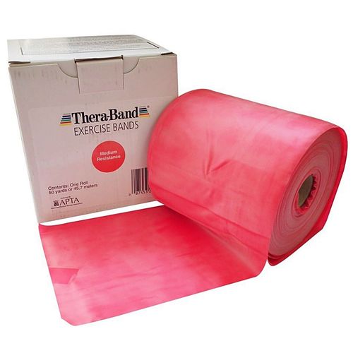 Faixa Elástica para Exercícios TheraBand Vermelho Média - metro Faixa Elástica para Exercícios TheraBand Vermelho Média - metro