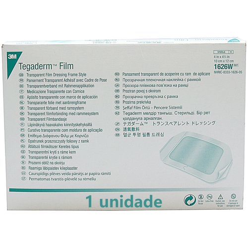 Fixador de Cateter Tegaderm 1626W 10x12cm - unidade Fixador de Cateter Tegaderm 1626W 10x12cm - unidade