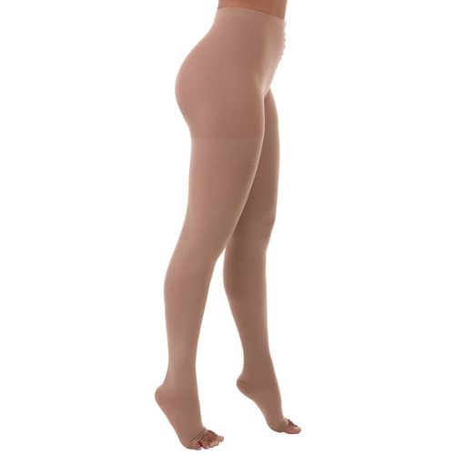 Meia-Calça Comfortline Venosan - Longa - 20-30mmHg - Pé Aberto - Bege - Tamanho P Meia-Calça Comfortline Venosan - Longa - 20-30mmHg - Pé Aberto - Bege - Tamanho P