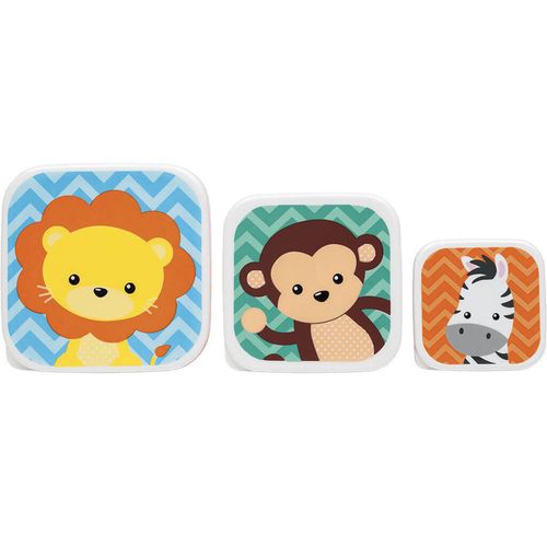 Kit 3 Potinhos Animal Fun - Buba Kit 3 Potinhos Animal Fun - Buba