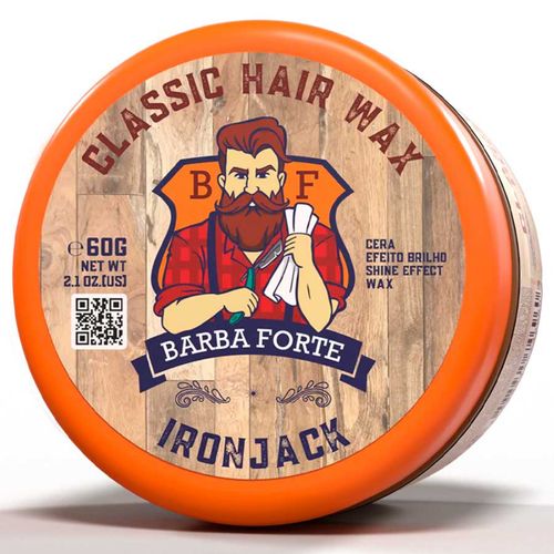 Pomada Efeito Brilho Ironjack Cera Modeladora 60g Barba Forte Pomada Efeito Brilho Ironjack Cera Modeladora 60g Barba Forte