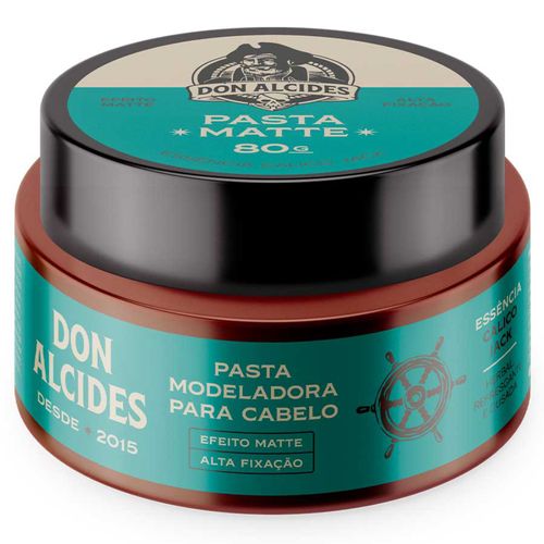 Pasta Matte Calico Jack Pomada Alta Fixação 80g Don Alcides