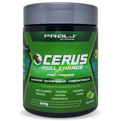PRE- TREINO CERUS FULL CHARGE 240G MAÇÃ VERDE PRE- TREINO CERUS FULL CHARGE 240G MAÇÃ VERDE