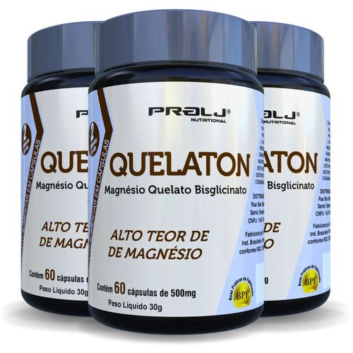 QUELATON MAGNÉSO QUELATO BISGLICINATO 500mg KIT 3 QUELATON MAGNÉSO QUELATO BISGLICINATO 500mg KIT 3