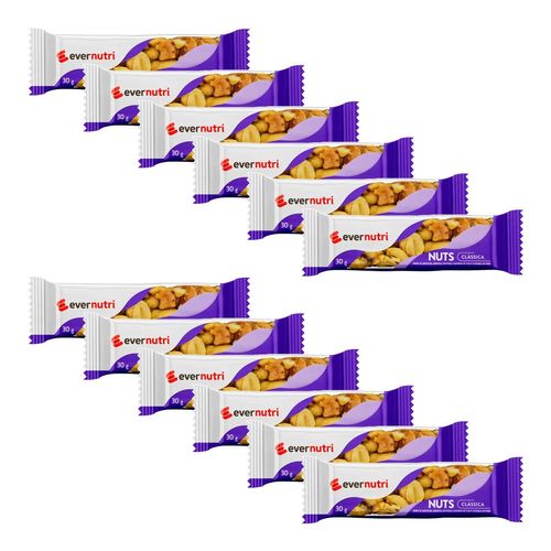 Kit-Barra-De-Nuts-Ever-Nutri-Classica-30g-12-Unidades