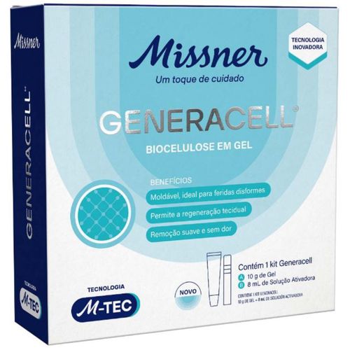 Kit Generacell: Biocelulose em Gel + Solução Ativadora - Missner Kit Generacell: Biocelulose em Gel + Solução Ativadora - Missner