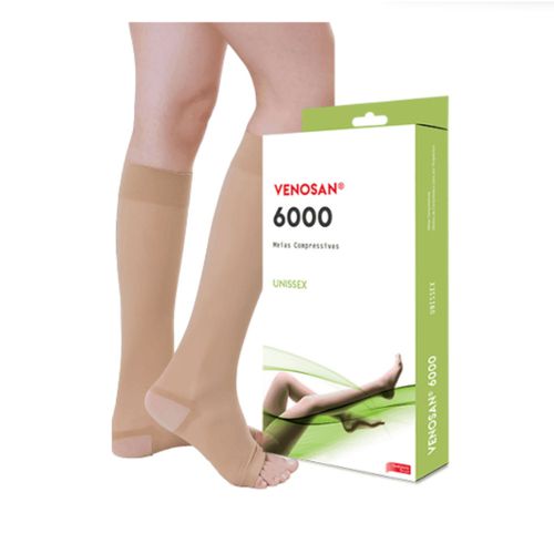Meia de Compressão Venosan 6000 20-30 mmHg 3/4 AD Panturrilha Bege - Venosan P Meia de Compressão Venosan 6000 20-30 mmHg 3/4 AD Panturrilha Bege - Venosan P