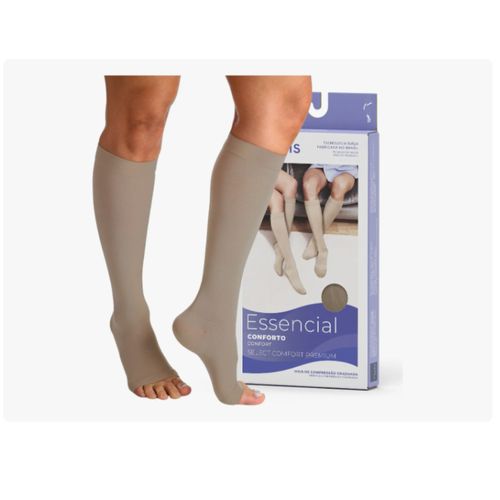 Meia de compressão Select Comfort Premium 15-20 mmHg AD Panturrilha Ponteira aberta - Sigvaris M2