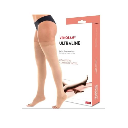 Meia de Compressão Ultraline 4000 20-30 mmHg 7/8 AGH Meia Coxa bege - Venosan P Meia de Compressão Ultraline 4000 20-30 mmHg 7/8 AGH Meia Coxa bege - Venosan P