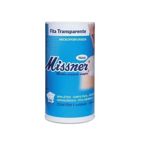 Fita Transparente Microperfurada Hipoalérgica 10cmX4,5m - Missner