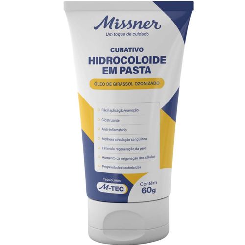 Curativo Hidrocoloide em Pasta Gel Cicatrizante com Óleo de Girassol - Missner