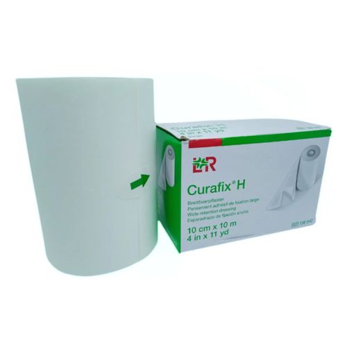 Fita Adesiva de Retenção Cirúrgica CURAFIX H (rolo 10cm X 10m) - Lohmann & Rauscher Fita Adesiva de Retenção Cirúrgica CURAFIX H (rolo 10cm X 10m) - Lohmann & Rauscher