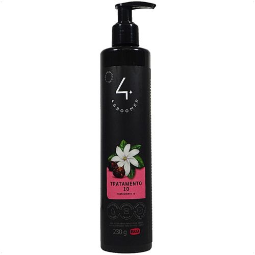 MÁSCARA TRATAMENTO 10 230G 4 GROOMER PROFISSIONAL IBASA PARA CÃES E GATOS