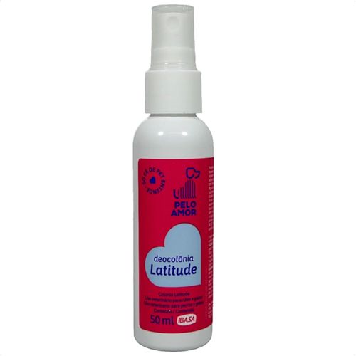 DEOCOLÔNIA LATITUDE PELO AMOR 50ML IBASA PARA CÃES E GATOS