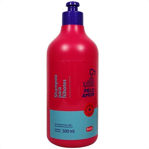SHAMPOO PARA CÂES FILHOTES 500ML PELO AMOR IBASA
