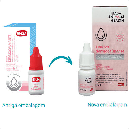 SPOT ON DERMOCALMANTE IBASA 2ML PARA CÃES E GATOS