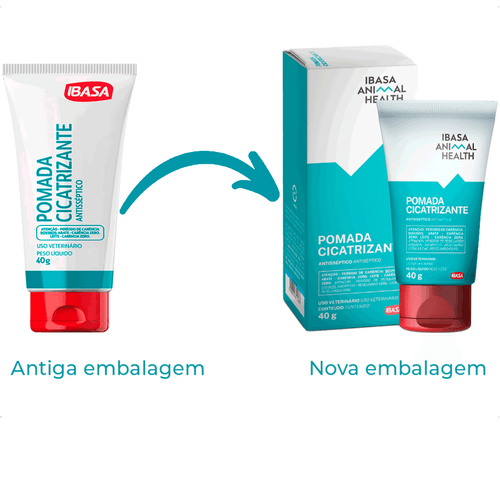 POMADA CICATRIZANTE IBASA 40G PARA CÃES E GATOS Pomada Cicatrizante Ibasa 40g