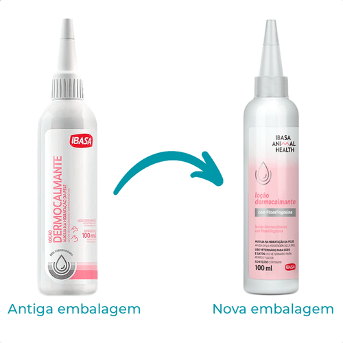 LOÇÃO DERMOCALMANTE IBASA 100ML PARA CÃES  E GATOS LOÇÃO DERMOCALMANTE IBASA 100ML PARA CÃES E GATOS