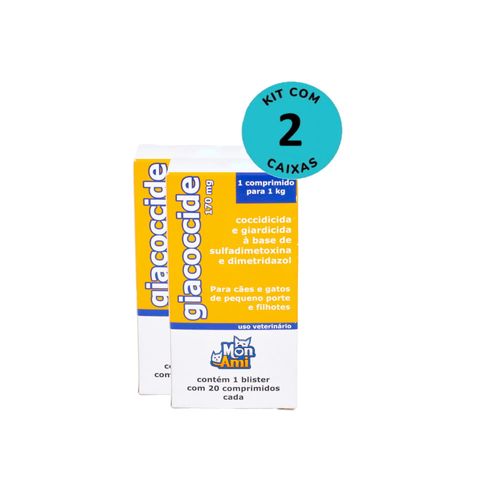 Kit Giacoccide Mon Ami 170mg c/ 20 Comprimidos C/ 2 unidades