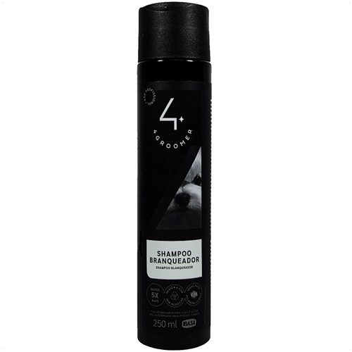 SHAMPOO BRANQUEADOR 250ML 4 GROOMER PROFISSIONAL IBASA PARA CÃES E GATOS