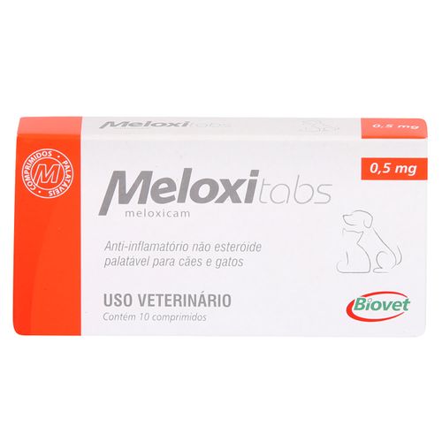 Meloxitabs Biovet 0,5mg c/ 10 Comprimidos
