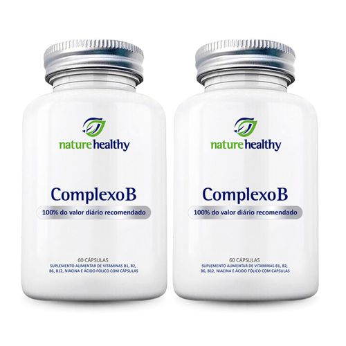 COMBO c/ 2 - COMPLEXO B 100% IDR c/ 60 NATURE HEALTHY COMBO c/ 2 - COMPLEXO B 100% IDR c/ 60 NATURE HEALTHY