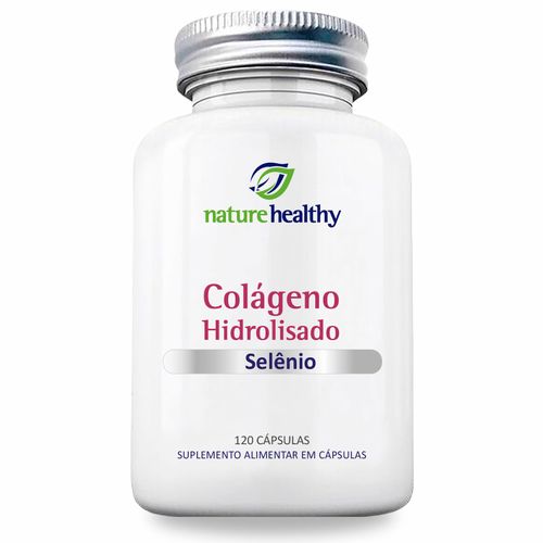 COLÁGENO HIDROLISADO 400MG + SELÊNIO 60MCG c/ 120 NATURE HEALTHY COLÁGENO HIDROLISADO 400MG + SELÊNIO 60MCG c/ 120 NATURE HEALTHY