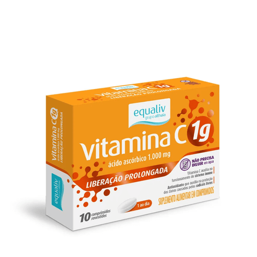 Vitamina C 1g Liberação Prolongada 10 Comp Equaliv Vitamina C 1g Liberação Prolongada 10 Comp Equaliv