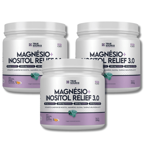 KIT 3 Mag+Inositol Relief 3.0 Camomila, Lavanda TrueSource