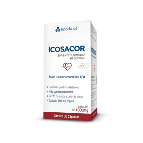 Icosacor Alto teor EPA 1g 30 Cáps Biobalance Icosacor Alto teor EPA 1g 30 Cáps Biobalance