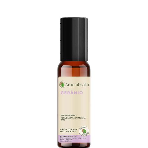 Blend óleo essencial Gerânio Roll on 10 ml - Fórmula Exclusiva Blend óleo essencial Gerânio Roll on 10 ml - Fórmula Exclusiva