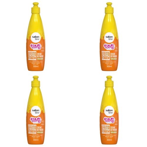 Kit c/4 Unidades de Creme Definidor #Todecacho Efeito Fitagem 300ml