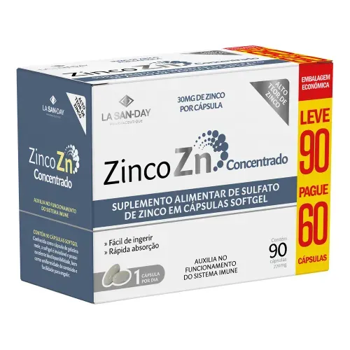 Zinco Concentrado (90 Cápsulas)