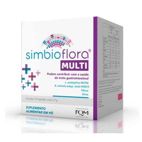 Simbioflora Multi Suplemento Alimentar FQM 15sachês