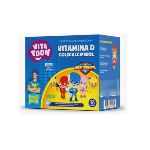 Polivitaminico Vitamina D Vitatoon Luccas Neto Sabor Maracujá 30gomas